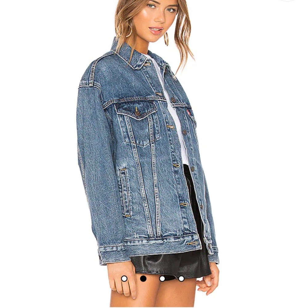 Jean jacket oversized trucker style